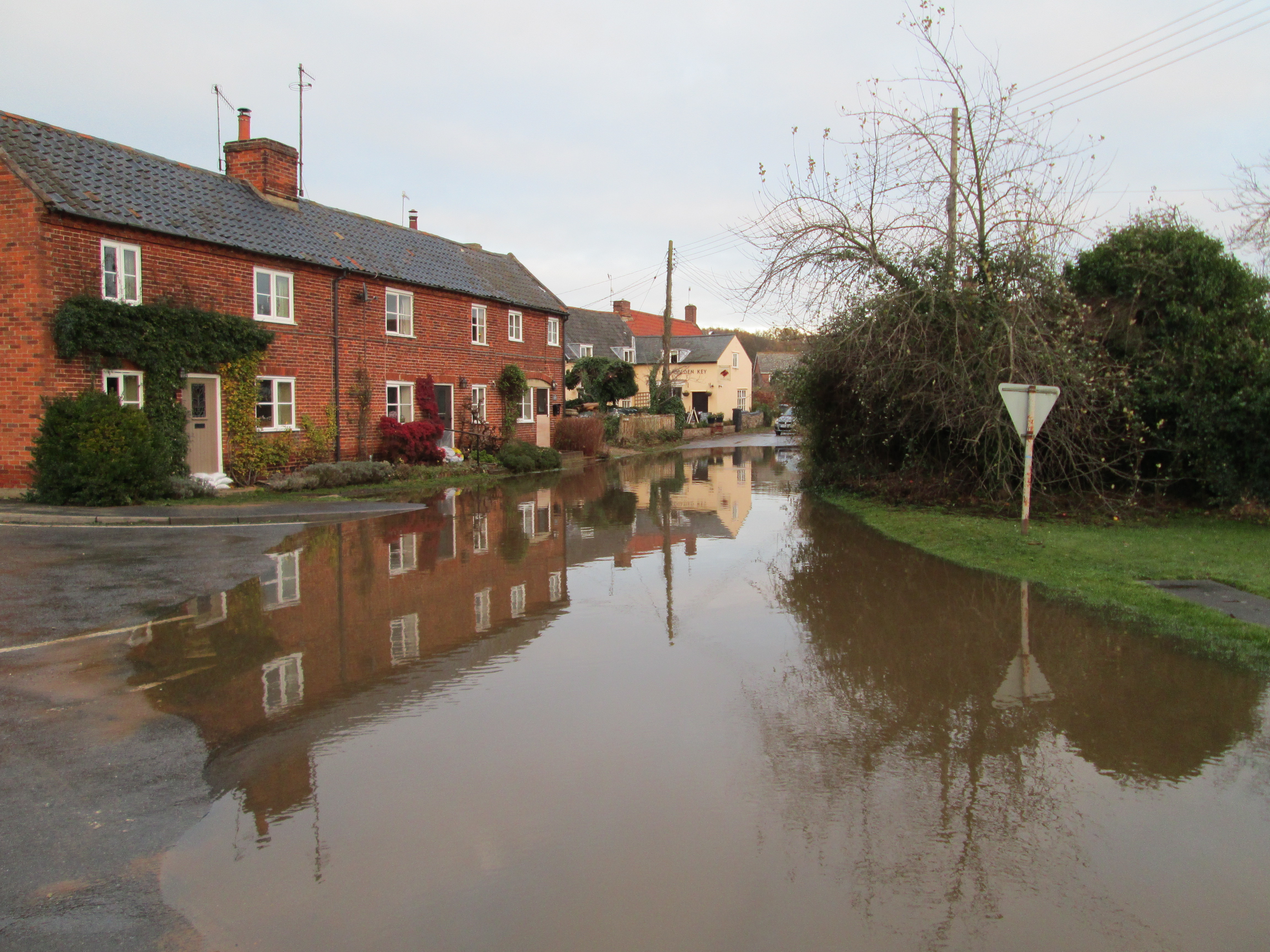 Crown crossroads during the 2013 flood