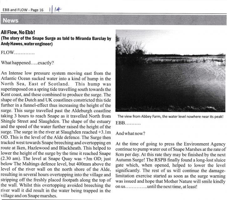 1401 EbbFlow report on 51213 flood