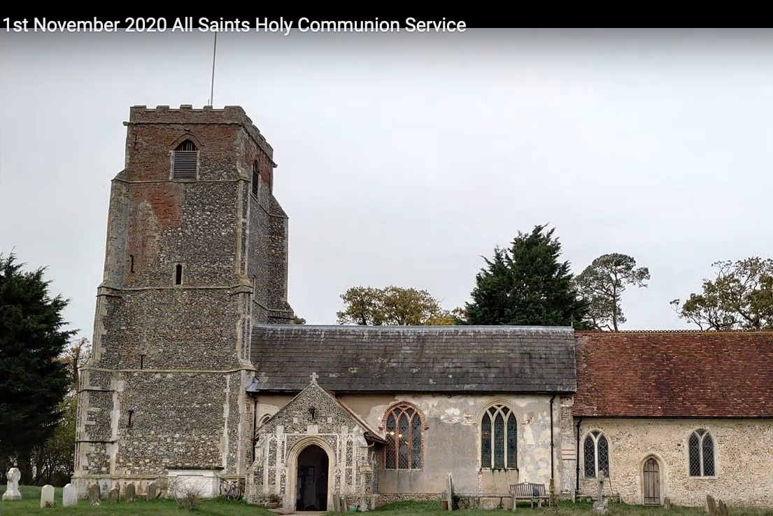 1st Nov: All Saints' Sunday Service
