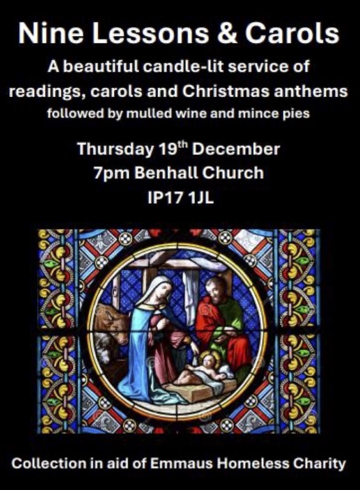 241219 Nine Lessons Carols Benhall
