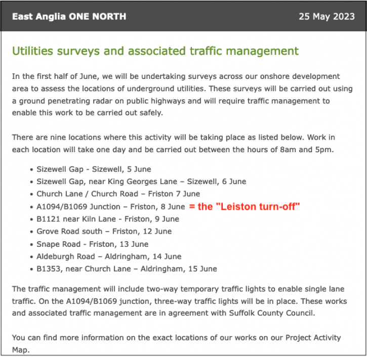 230525 EA1N utilities surveys during June 2023 