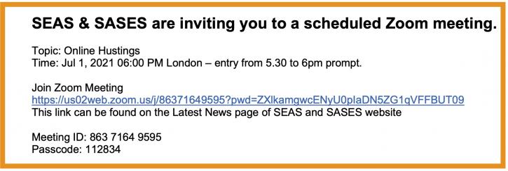 210701 invite to Zoom Hustings p2 Zoom invite
