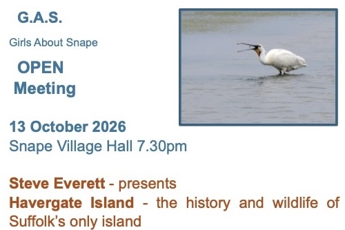13th Oct: GAS Open Talk: RSPB Havergate Island