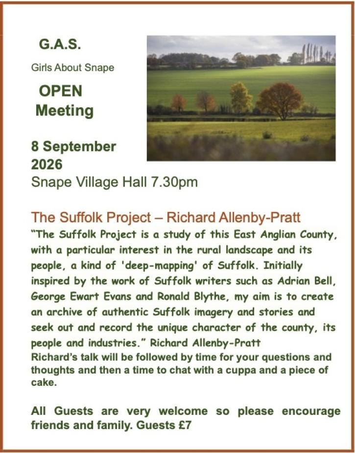 260908 GAS talk by Allenby Pratt Suffolk Project