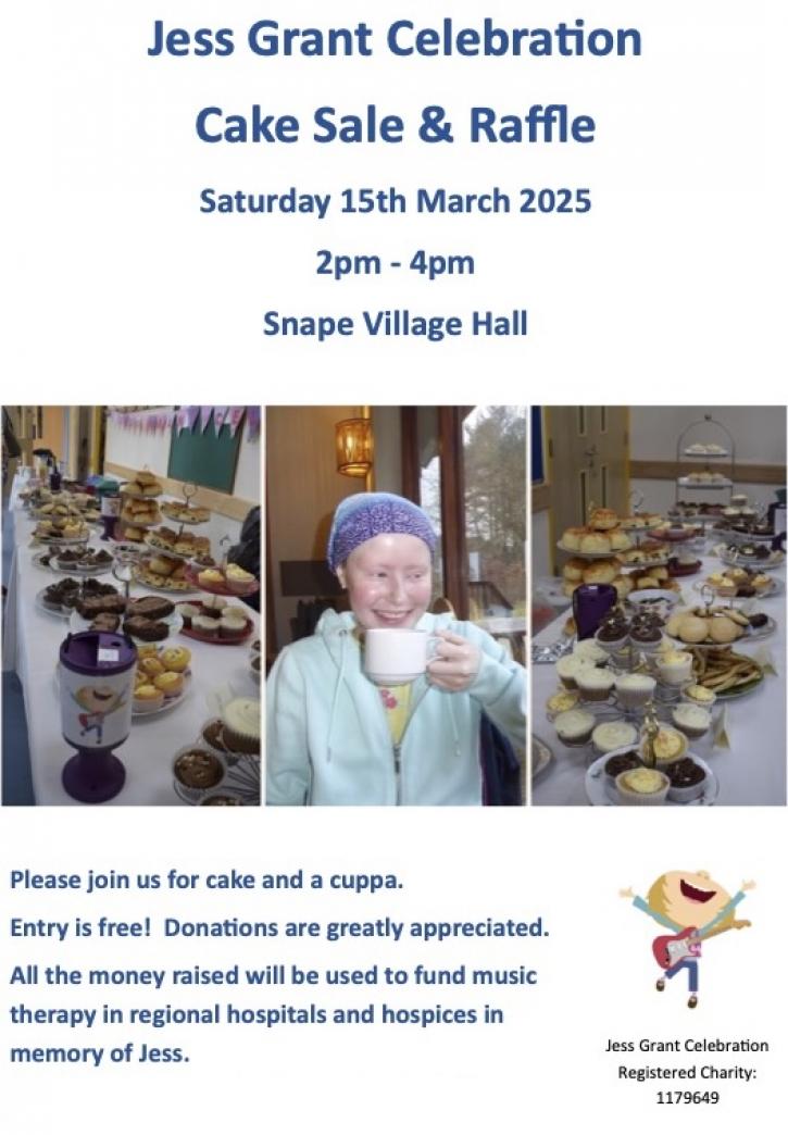 250315 JGC Cake Sale Poster2025