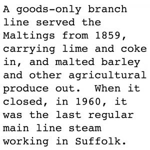 C20th text branch line