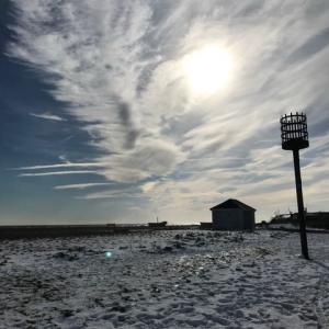 icy sky after the snow