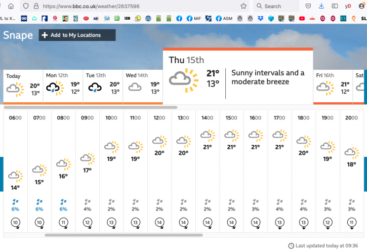 210711 BBC Snape weather forecast