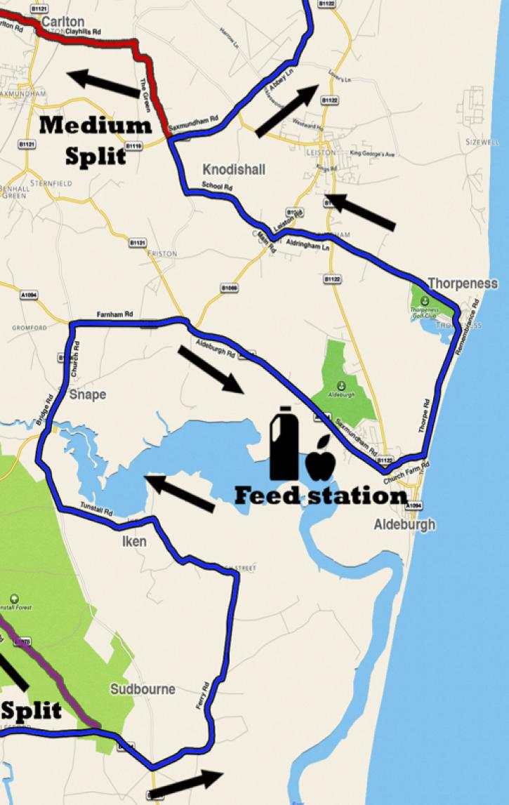 210613 Sportive Suffolk 100 Detailed map