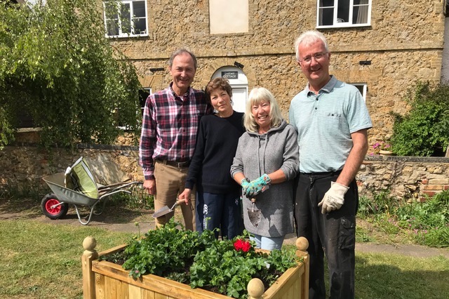 Village Green flower troughs