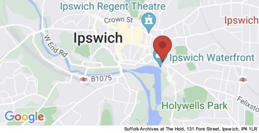 Suffolk Archives at The Hold location map