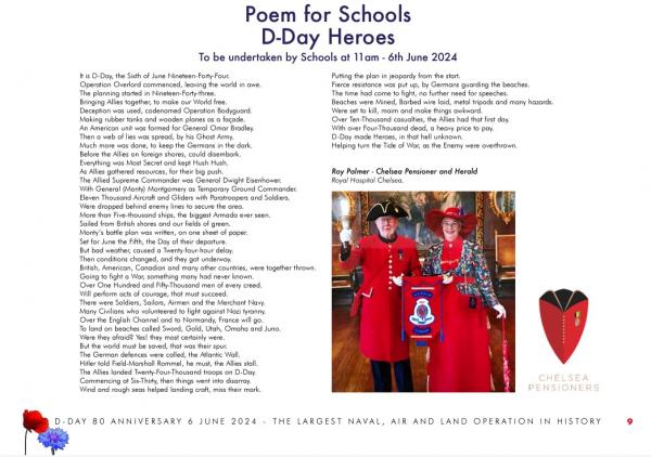 240606 D Day80 Poem for Schools