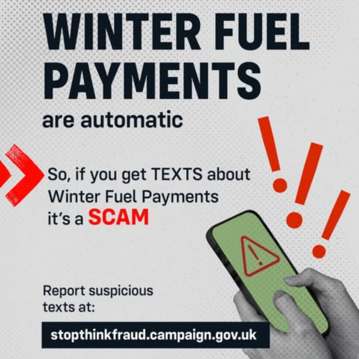 250925 scam texts re Winter Fuel Payments