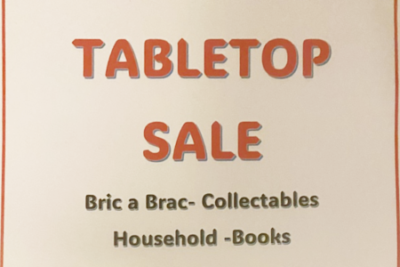 Sat 18th April: SVH Tabletop Sale