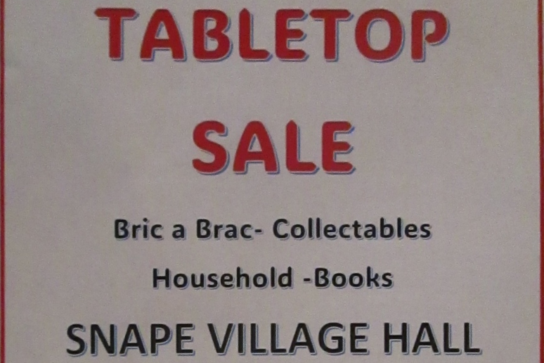 Sat 17th Oct: SVH Tabletop Sale