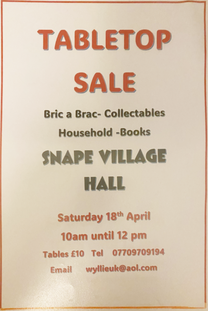 260418 SVH Tabletop Sale