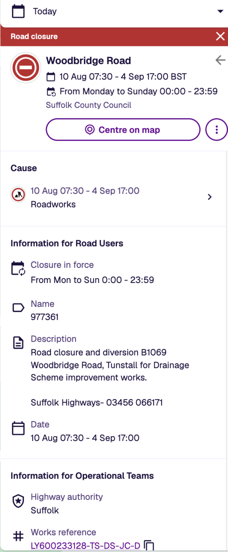 260811 0904 Tunstall road closure blog763 CausewayOne detail
