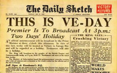 VE Day headlines