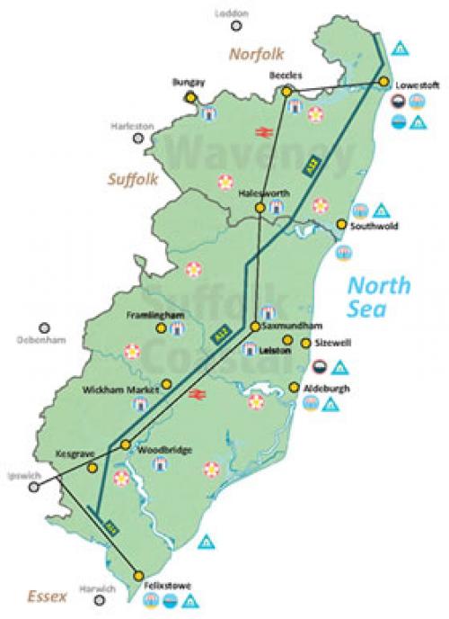 East Suffolk in common map 280x386